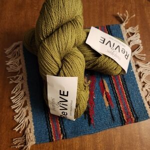 Revive Olive Green Yarn for Fiber Arts 9 Skeins